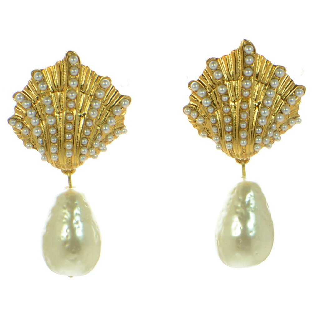 Jennifer Behr Pearl  Drop Earrings